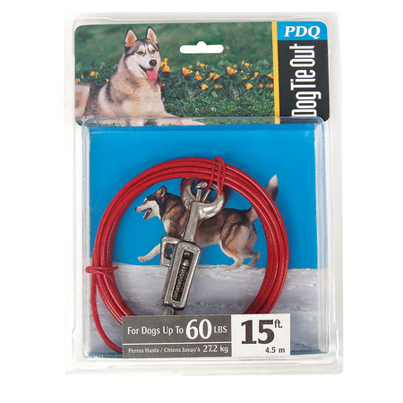 ORRVILLE Cable Dog Tie Out 15'Lrg Q3515SPG99
